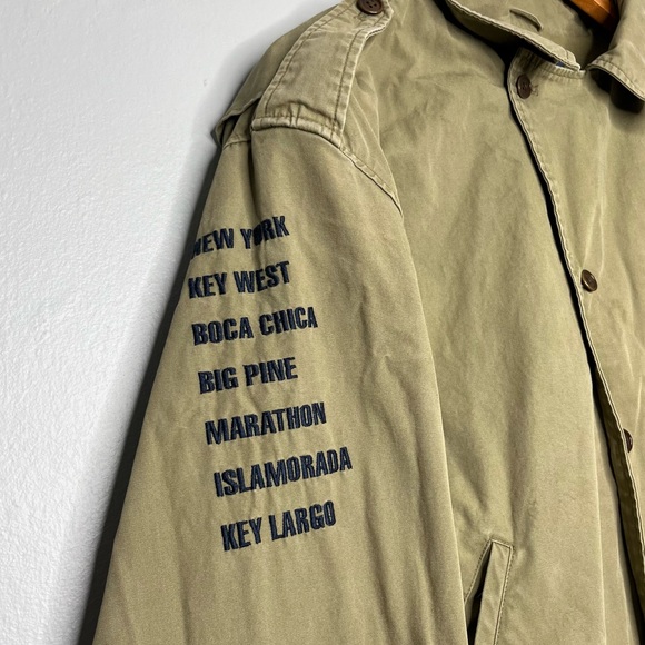 Vintage 90s Polo by Ralph Lauren Embroidered Key West Military Bomber Jacket R - Picture 6 of 12